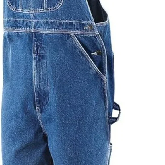 Five Brothers Denim Workwear Utility Bib Overalls Size 34 X 32 - Picture 3 of 11
